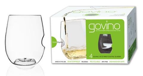 Dishwasher Safe 12oz Govino Stemless Tumblers set of 4